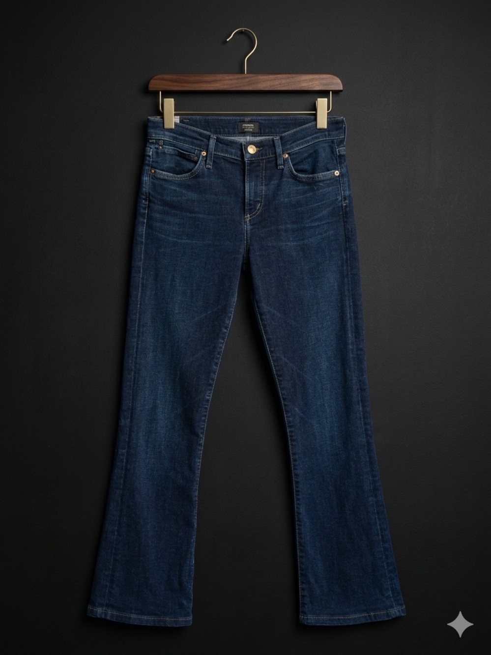 Citizens of Humanity Emannuelle Mid Rise Slim Bootcut Jeans Dark Indigo